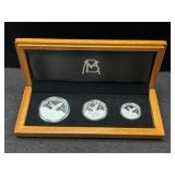 2013Mo MEXICO LIBERTAD 3 SILVER COIN SET -