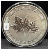 2021 CANADA MAPLE LEAF 10 OZ SILVER ROUND -