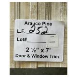 [252LFT] 2 1/2'x7' PINE DOOR AND WINDOW TRIM
