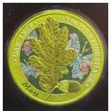 2019 GERMANIA MINT 'MAY' OAK LEAF 1 OZ