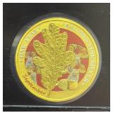 2019 GERMANIA MINT 'SEPTEMBER' OAK LEAF 1 OZ