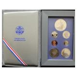 1986 LIBERTY U.S. MINT PRESTIGE SET W/BOX AND COA