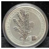 2019 GERMANIA MINT SILVER OAK LEAF COIN - 1 OZ