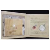 2012 CHINA PANDA COIN SET: 1/20 OZ GOLD PANDA AND