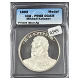 1995 SILVER MEDAL - MIKHALL KUTUZOV - ICG GRADED: