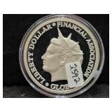2022 'LIBERTY DOLLAR' 1 OZ .999 FINE SILVER ROUND