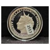 2022 'LIBERTY DOLLAR' 1 OZ .999 FINE SILVER ROUND