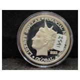 2022 'LIBERTY DOLLAR' 1 OZ .999 FINE SILVER ROUND