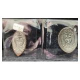 (2) CARNIVAL MACHINE COIN STAMPS WITH GUY FAWKES