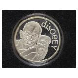 SILVER SHIELD '2017 GANDHI' BRILLIANT UNC 1 OZ