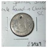 1764 SPANISH SILVER REAL FOUND IN CHARLESTON,