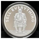 SILVER SHIELD 'SELL EVERYTHING' PROOF 1 OZ SILVER