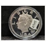 1999 LIBERTY 1 OZ .999 FINE SILVER ROUND
