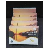 (5) U.S. MINT PROOF SETS: 2016 - 2020