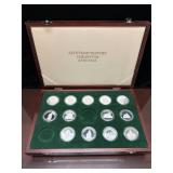 (13) RUSSIAN STERLING SILVER MEDALLIONS -