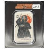 JOHN WICK 'THE CONTINENTAL' 1 OZ .999 SILVER INGOT