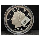 2003 LIBERTY 1 OZ .999 FINE SILVER ROUND