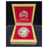 2024 SAMOA 5 OZ SAMURAI SILVER ROUND .999 FINE