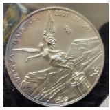 2001Mo MEXICO 1/2 OZ SILVER LIBERTAD
