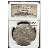 SPANISH COLONIAL 8R - EL CAZADOR - NGC SHIPWRECK