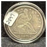 1871 SEATED LIBERTY HALF DOLLAR