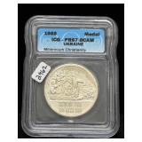 1988 UKRAINE MILLENNIUM CHRISTIANITY SILVER MEDAL