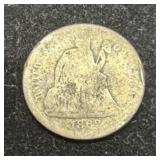 1863 SEATED LIBERTY DIME