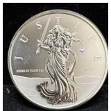 2023 GIBRALTAR 1 OZ SILVER - LADY JUSTICE - BU
