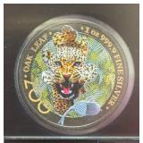 2019 GERMANIA MINT OAK LEAF ZOO 'LEOPARD' 1 OZ