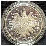 1989 PROCLAIMING THE TRUMPH OF DEMOCRACY SILVER