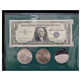 'THE SILVER STORY' - CONTAINS: 1957-B $1 SILVER