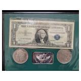 'THE SILVER STORY' CONTAINS: 1957-B $1 SILVER