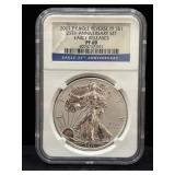 2011-P SILVER EAGLE - REVERSE PROOF - 25TH