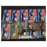 (11) DONALD J. TRUMP 1 GRAIN SILVER INGOTS -