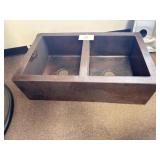 COPPER DOUBLE SINK - 36"X22" DEPTH 10"