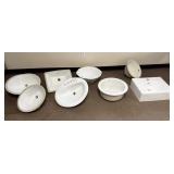 8 PORCELAIN SINKS