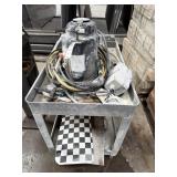 Rubbermate roll around cart and Hercules Electric