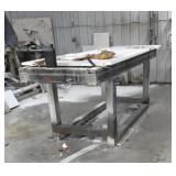6 steel tables variety of sizes Bring something