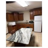 Maytag  refrigerator, three microwaves, granite