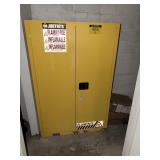 Justrite storage cabinet 43x18x65 could be locked