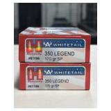 40 RDS HORNADY 350 LEGEND 170 GRAIN SP