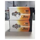 200 RDS ARMSCOR 38 SPL AMMO 158 GRAIN FMJ