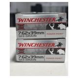 40 RDS WINCHESTER 7.62 x 39mm AMMO 123 GRAIN