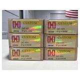 120 RDS HORNADY CUSTOM 243 WIN AMMO 87 GRAIN