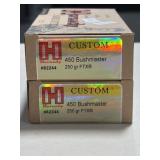 40 RDS HORNADY CUSTOM 450 BUSHMASTER AMMO