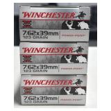 60 RDS WINCHESTER 7.62 x 39mm AMMO 123 GRAIN