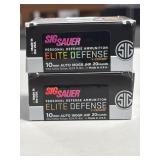 40 RDS SIG SAUER 10mm AUTO AMMO 180 GRAIN JHP