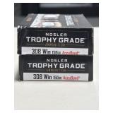 40 RDS NOSLER 308 WIN AMMO 150 GRAIN