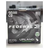 25 RDS FEDERAL 20 GA SHOT SHELLS 2-3/4"