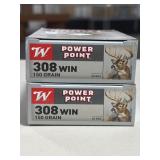 40 RDS WINCHESTER POWER POINT 308 WIN AMMO